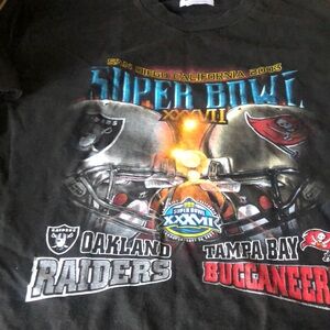 Super Bowl 2003 San diego black men’s tea shirt size L